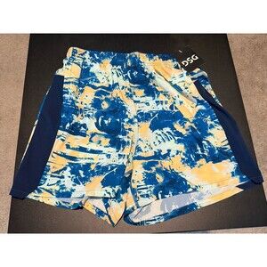 DSG Womens Small Blue Abstract 5” Stride Running Shorts Lined Athletic NWT Run